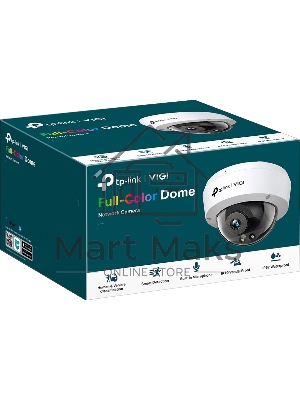 Камера видеонаблюдения цветная купольная IP-камера 4 Мп/ 4MP Full-Color Dome Network Camera