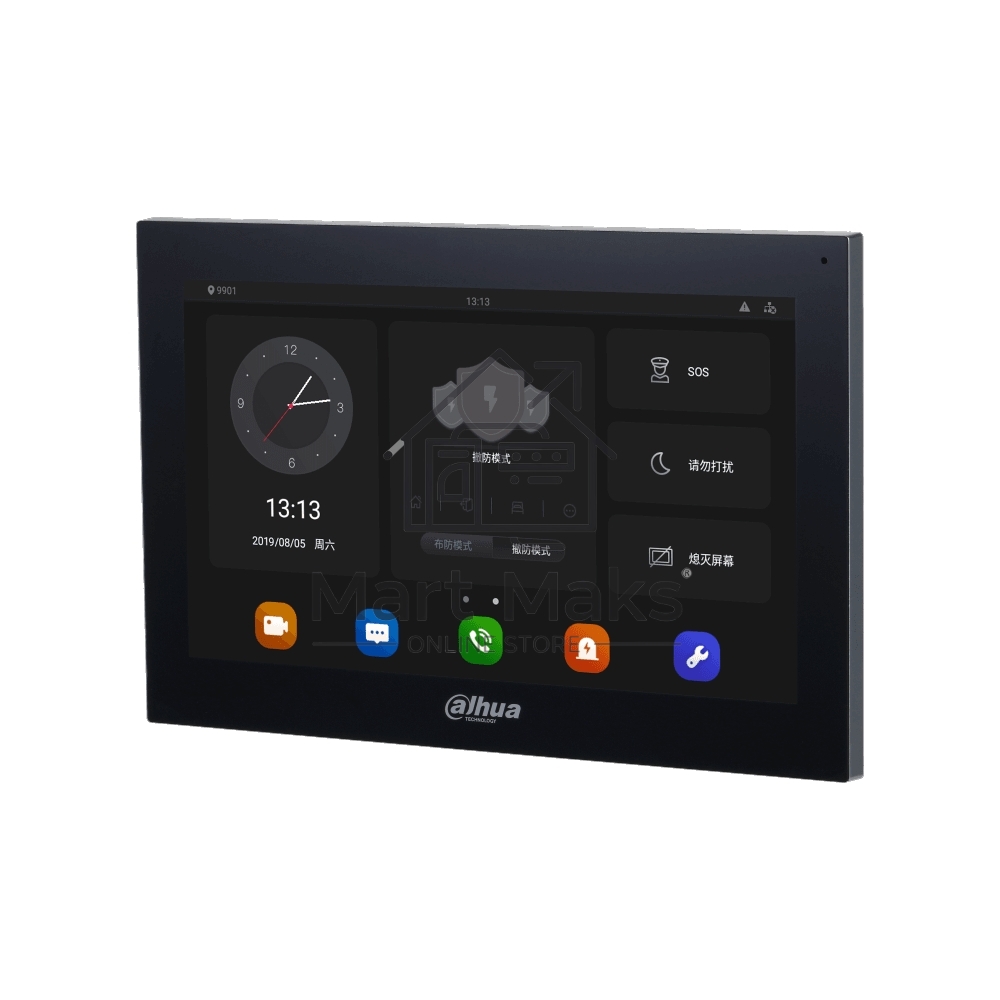Видеодомофон Dahua DHI-VTH5341G-W черный