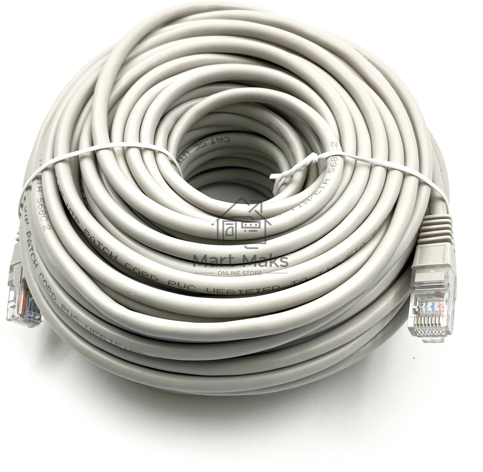 Патч-корд Buro UTP-5E-30M-G-LSZH серый UTP cat.5e RJ-45 (m)-RJ-45 (m) 30м