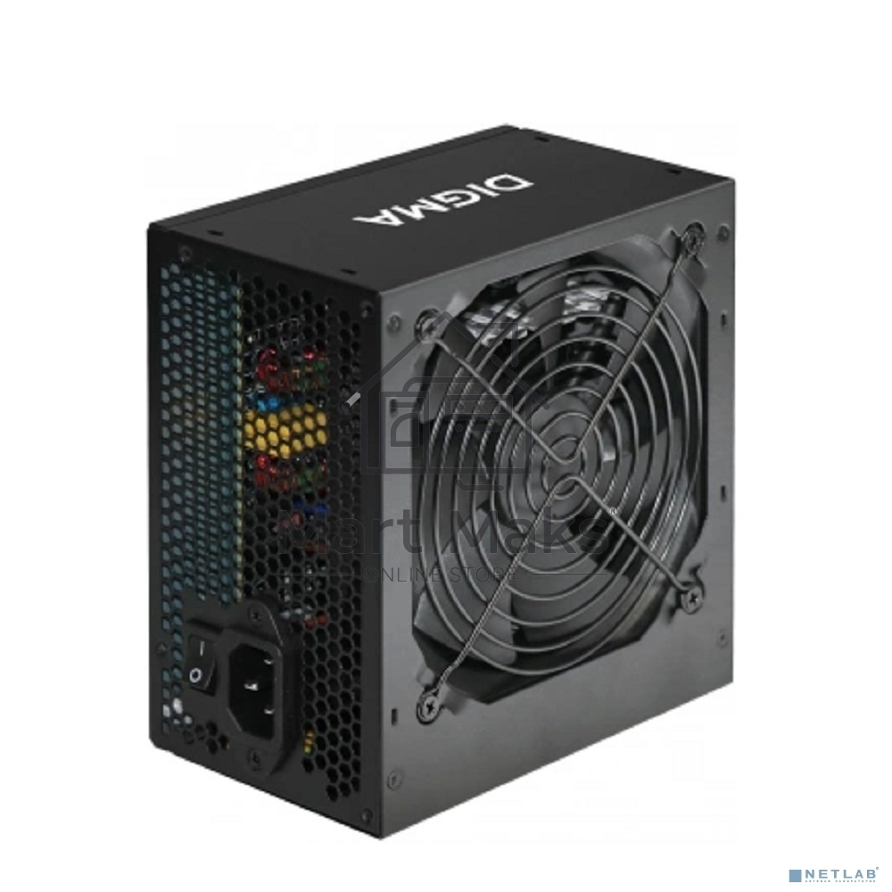 Блок питания Digma DPSU-500W RTL, 500Вт, 120мм, черный