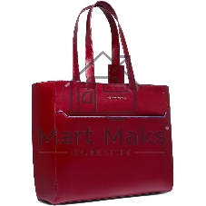 Деловая сумка женская с отделением для ноутбука Piquadro Blue Square BD6680B2/R натур.кожа красный