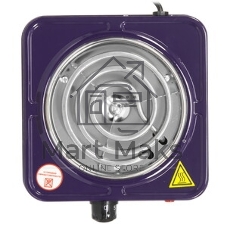 Плита настольная электрическая Homestar HS-1103 сапфир, 1 кВт, ТЭН, конфорки - 1, эмаль, поворотные переключатели