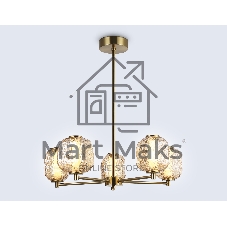 Светильник Ambrella light LH30104/5 SB/TI бронза/янтарь 27W 3000K D660*700