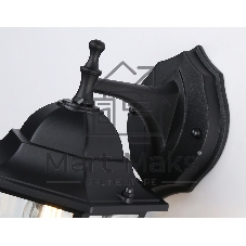 Уличный настенный светильник Ambrella light ST2018 BK/CL черный/прозрачный IP54 E27 max 40W 360*150*210