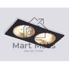 Светильник Ambrella light TN102735/2 BK/GD черный/золото GU5.3 175*92*23