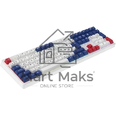 Клавиатура Oklick 725G проводная, USB Type-A, белый/красный