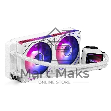 Комплект водяного охлаждения ExeGate BlackWater-240.PRISM.PWM.ARGB.White (3 PIN 5V ADDRESSABLE RGB подсветка, LGA1954/1851/1700/1200/115x/2066/2011/AM5/AM4, TDP 260W, 2x Fan 120mm 4pin PWM 600-1800RPM Hydro bearing, помпа 3pin 2700RPM, макс. шум 37db, с термопастой, на винтах, белый, RET)