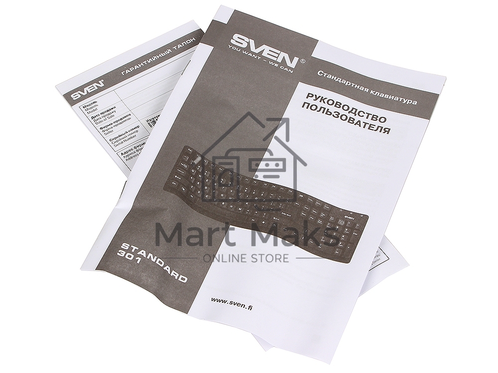 Клавиатура SVEN Standard 301 USB белая