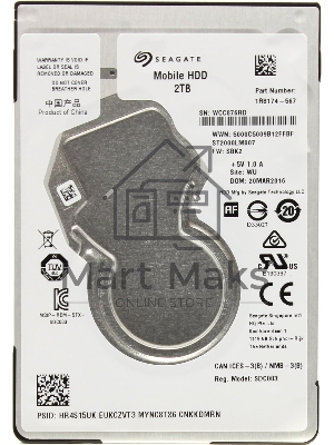 Жесткий диск Seagate Original SATA-III 2Tb ST2000LM007 (5400rpm) 128Mb 2.5