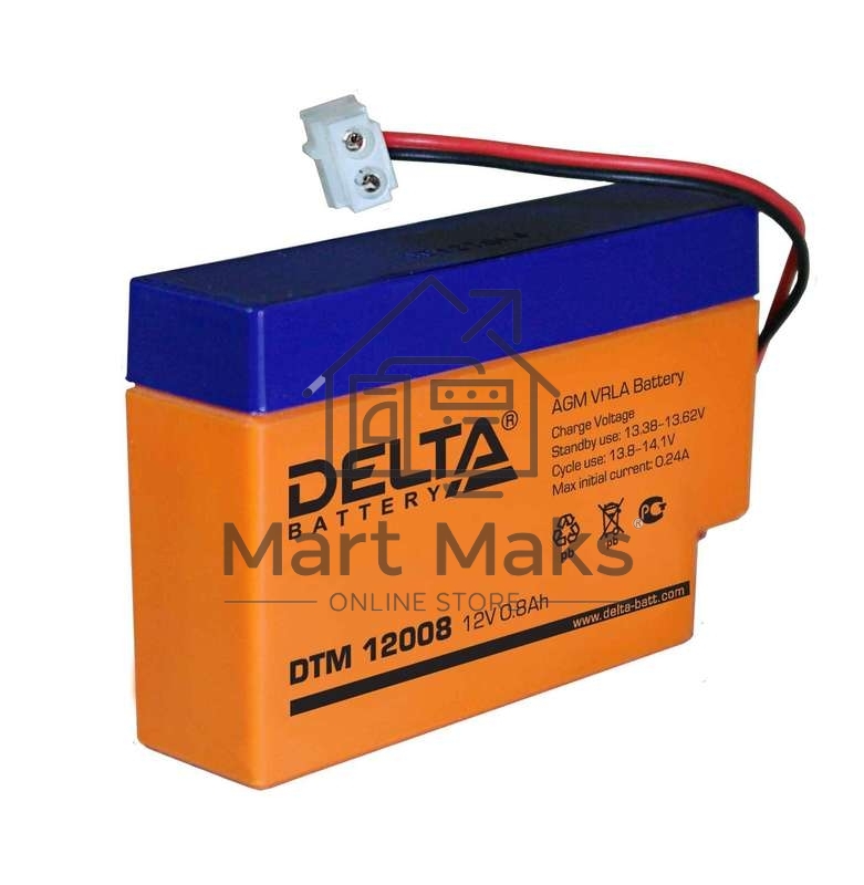 Батарея Delta DTM 12008 (12V 0.8Ah)