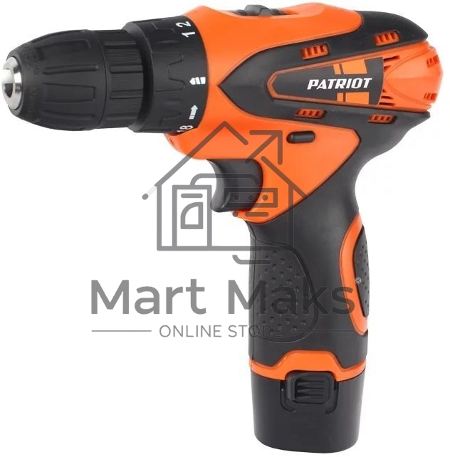 Дрель-шуруповерт Patriot BR 114Li THE ONE, 12 В, 2 Ач, 30 Нм, щеточный