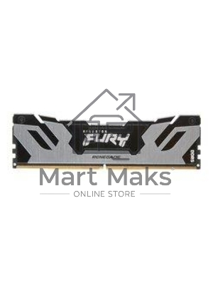 Оперативная память Kingston Fury Renegade, DDR5, 16Gb (1x16Gb), 6400MHz, CL32, DIMM, с радиатором, серебристый/черный