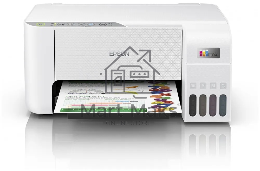 МФУ струйный Epson L3256 (C11CJ67407/C11CJ67414/C11CJ67421/C11CJ67519/C11CJ67504/C11CJ67524/C11CJ67516), A4 цветное, печ. до 10 стр/мин. (ч/б) до 5 стр/мин. (цвет), 1440 x 5760 dpi (печать) 1200x2400dpi (скан.), USB, Wi-Fi