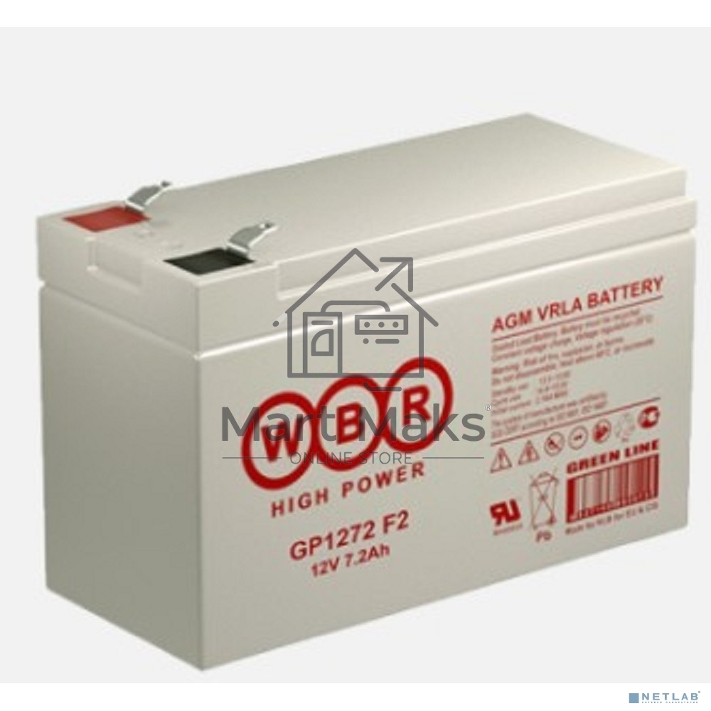 Батарея WBRGP1272 F2 (12V28W) 12В 7.2А.ч