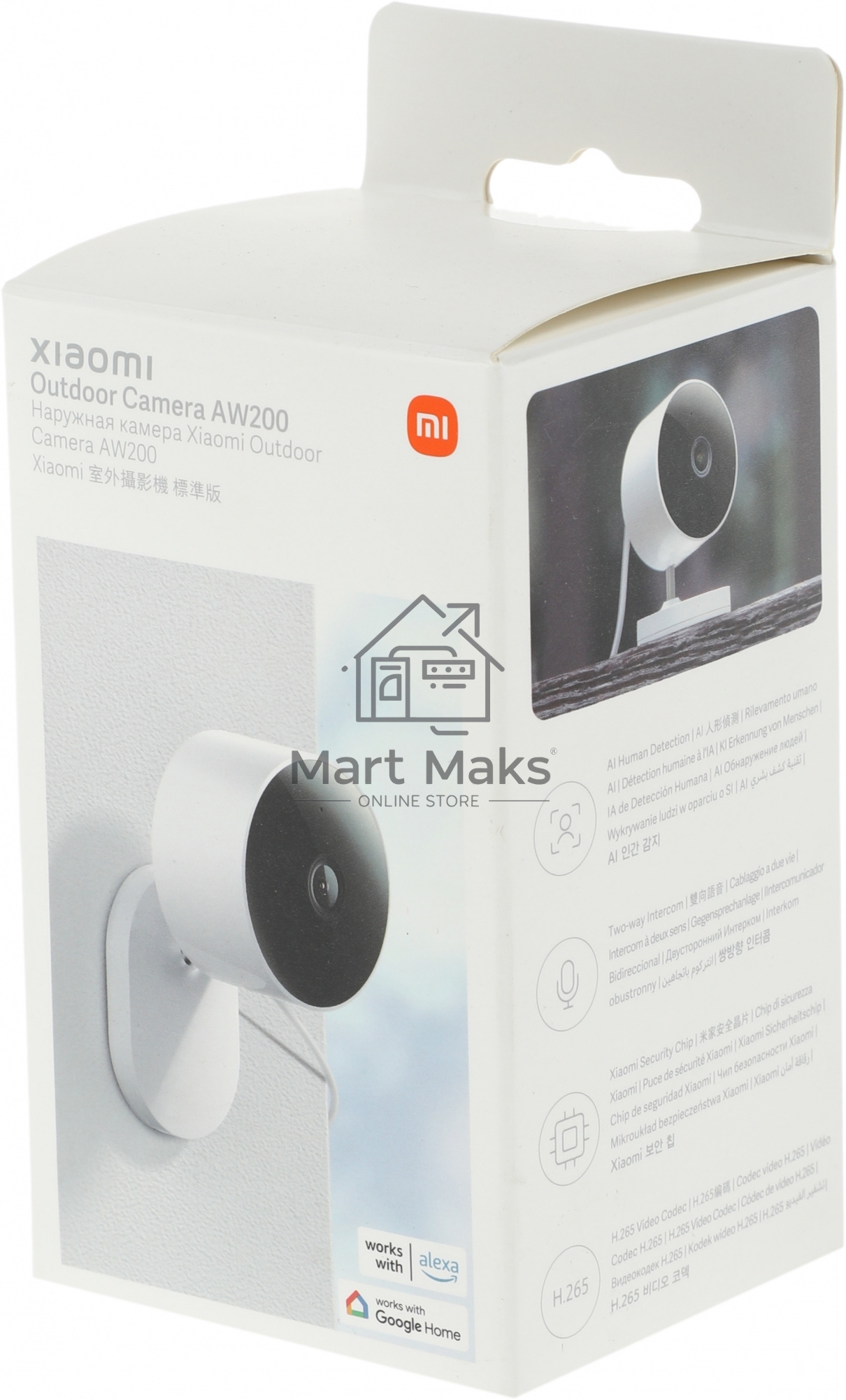 Камера IP Xiaomi Outdoor Camera AW200 белый (3 Mп, 2304 х1296, 101,7°, Wi-Fi, IP66) (BHR6398GL)