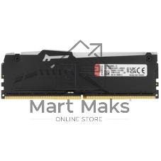 Оперативная память Kingston Fury Beast RGB, DDR5, 32GB (1x32GB), 6000 MHz, CL36, с радиатором, RGB, черный