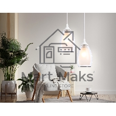 Светильник Ambrella light TR3534 WH/CL/FR белый/прозрачный/белый матовый E27 max 40W D120*800