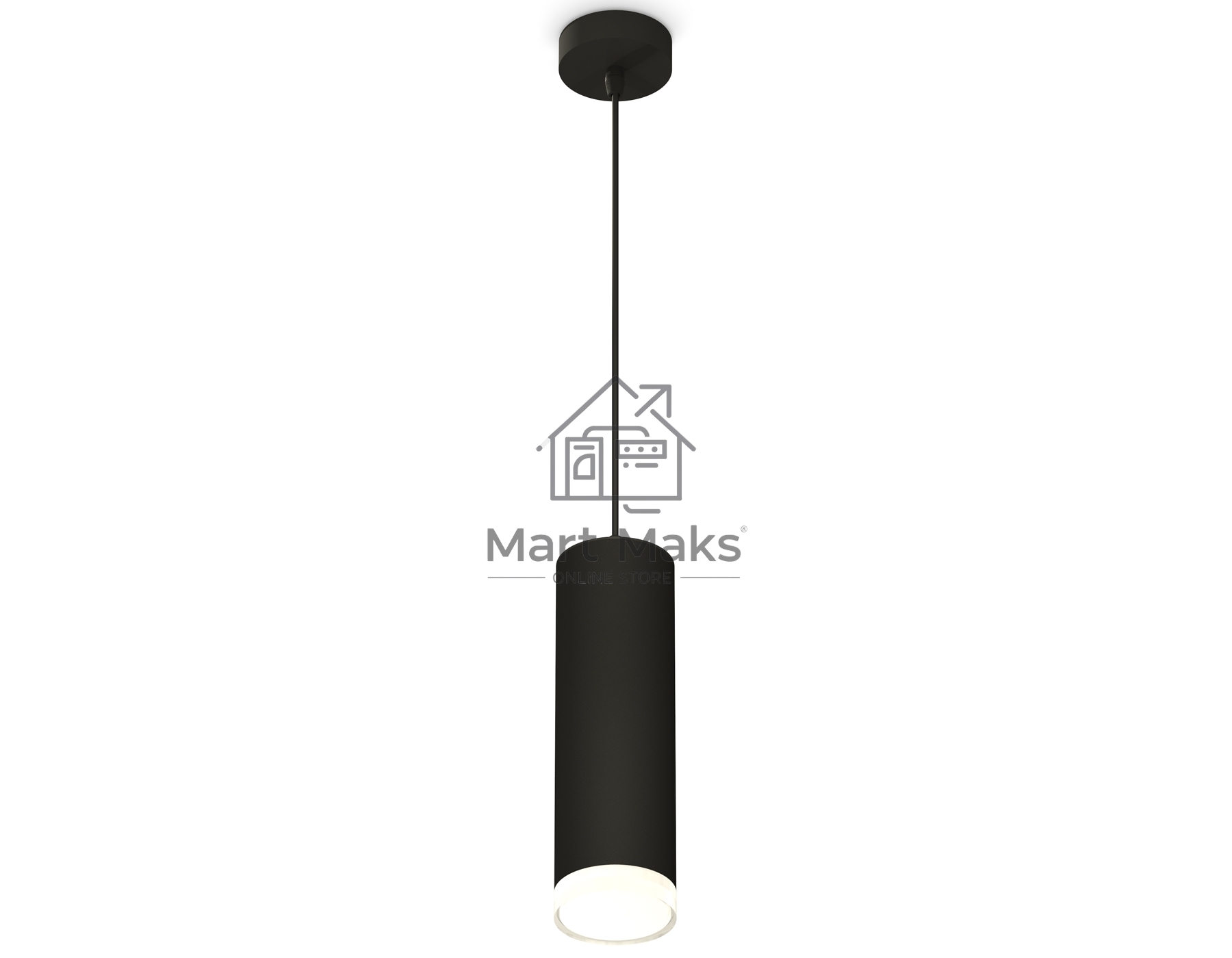 Светильник Ambrella Light XP8192010SBK/FR/CL черный песок/белый матовый/прозрачный GX53 (A2333, C8192, N8399)