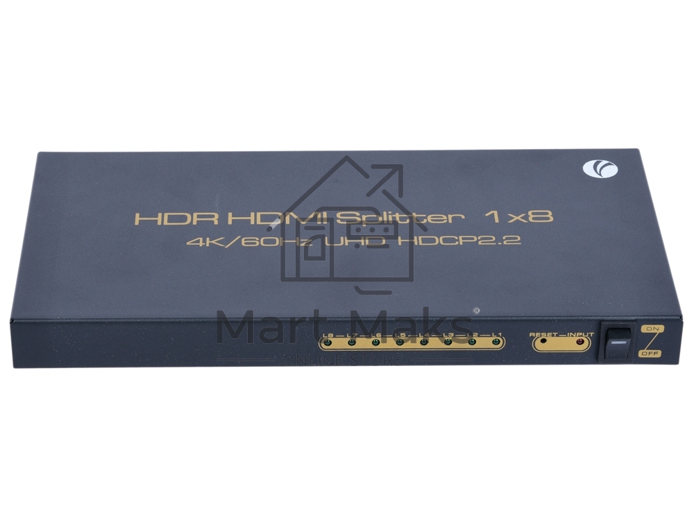 Разветвитель VCOM HDMI Spliitter 1=>8 2.0v, <DD428>