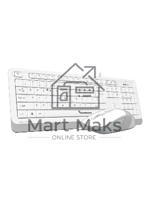 Комплект клавиатура + мышь A4Tech Fstyler F1010 клав:белый/серый мышь:белый/серый USB Multimedia