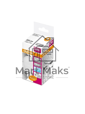 Лампа светодиодная LED STAR CLASSIC P 60 6.5W/840 6.5Вт шар 4000К нейтр. бел. E27 550лм 220-240В матов. пласт. OSRAM 4058075134324