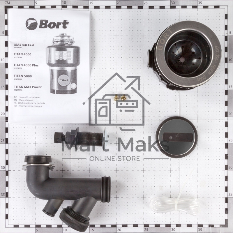 Измельчитель пищевых отходов Bort MASTER ECO (91275752) Число ступеней измельчения 2 ; Система шумоизоляции Да ; Мощность 390 Вт; Объем камеры 1000 мл; Материал камеры Металл ; Система защиты от перегрузки и заклинивания; Скорость холостого хода 2600 об/м