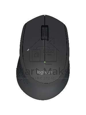 Мышь беспроводная Logitech M280 черный, 1000 dpi, радиоканал, USB, кнопки - 3