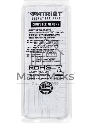 Оперативная память Patriot, DDR5, 8Gb (1x8 Gb), 4800 MHz, CL40, SO-DIMM