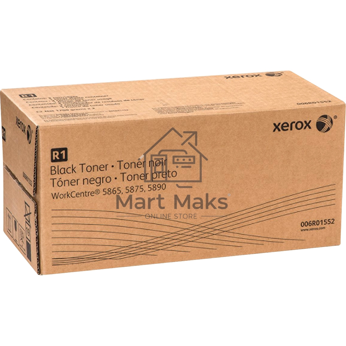 Картридж лазерный черный XEROX WC 5865/5875/5890 (+ бункер)