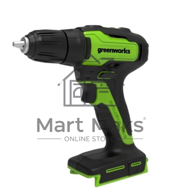 Дрель-шуруповерт GREENWORKS 3704007UA, Аккумуляторная, 24В