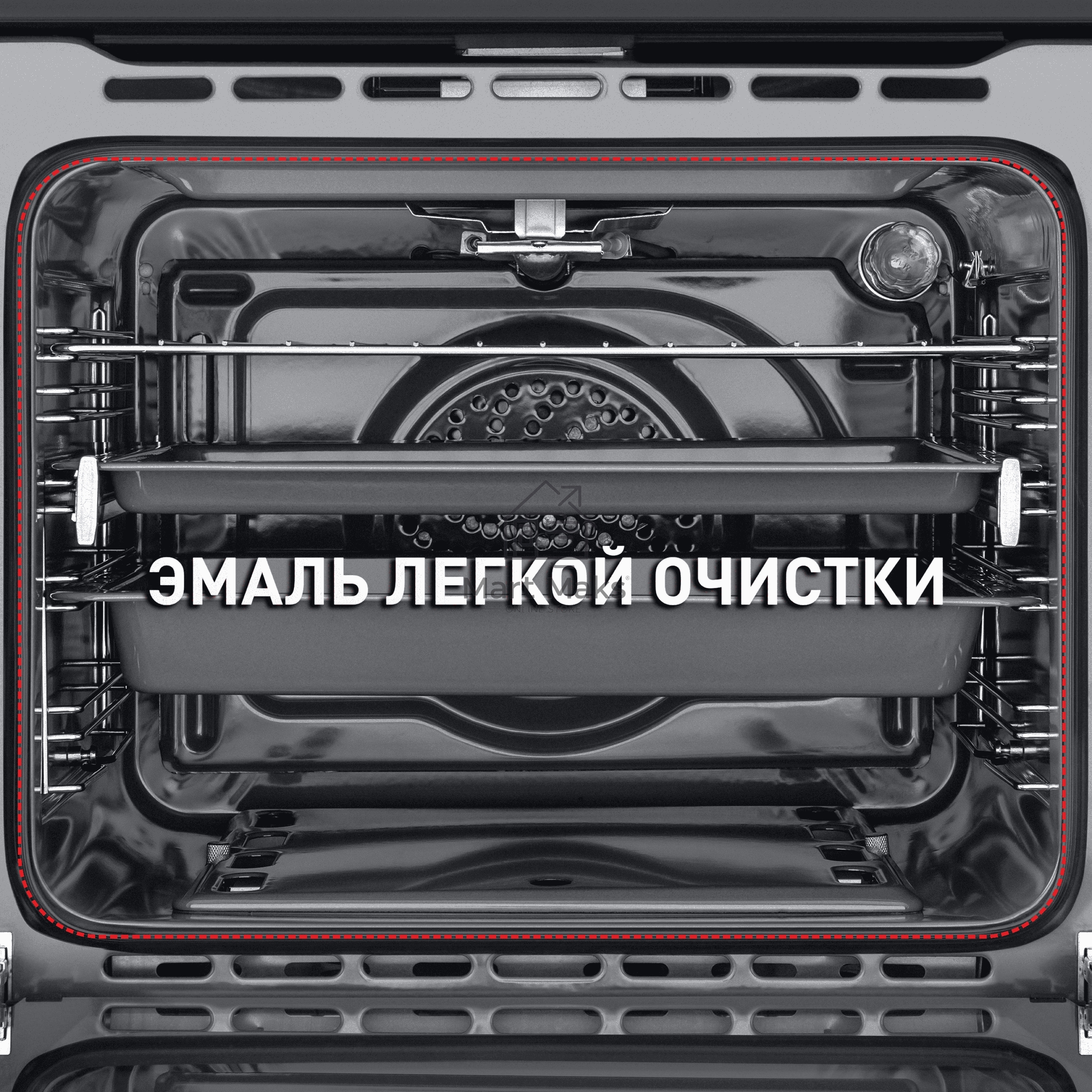 Шкаф духовой газовый Maunfeld MGOG.673W/ Газ, встраиваемый