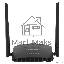 Роутер беспроводной Digma DWR-N301 N300 10/100BASE-TX черный (упак.:1шт)