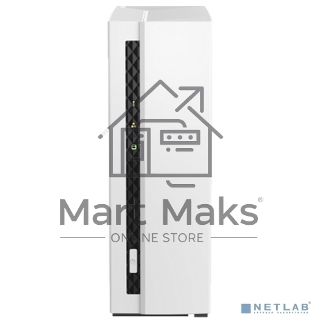 Сетевое хранилище SMB QNAP TS-133 NAS 1 HDD tray. ARM 4-core Cortex-A55 1.8GHz, ram 2 GB (max), 1x1GbE, 1xUSB 2.0 port,1xUSB 3.2 Gen 1