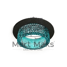 Комплект встраиваемого светильника Ambrella light XC6513043 SBK/BL черный песок/голубой MR16 GU5.3 (C6513, N6153)