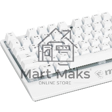 Клавиатура проводная MSI Vigor GK30 белый USB Multimedia for gamer LED (подставка для запястий)