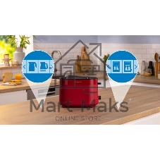 Тостер Bosch TAT2M124 красный, 950 Вт, 2 слота
