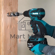 Дрель-шуруповерт Makita DDF490WVE, 18 В, 2 Ач, 50 Нм, бесщеточный
