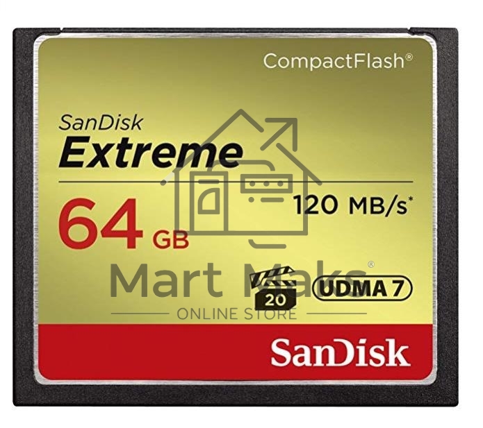 Флеш карта CF 64GB SanDisk Extreme 120MB/s