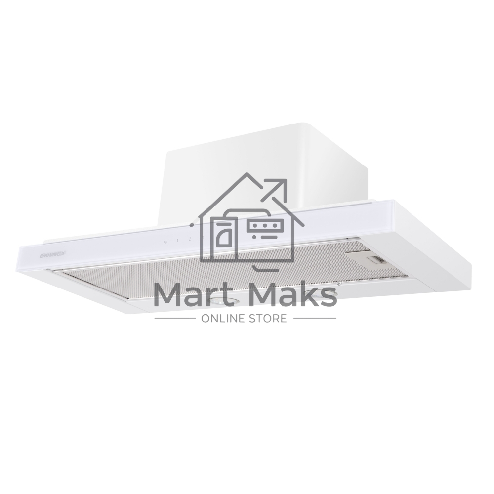 Вытяжка встраиваемая Maunfeld Ouse Touch Glass 60 белый, 60 см, 750 куб. м/ч, 48 дБ