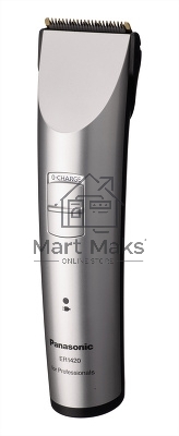 Машинка для стрижки Panasonic ER1420S520 серебристый (насадок в компл:3шт)