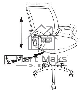 Кресло компьютерное Бюрократ CH-W695NLT TW-03A TW-18 салатовый, крестовина пластик, пластик белый