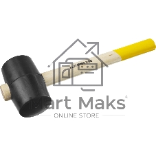 Черная резиновая киянка с деревянной рукояткой STAYER 340г