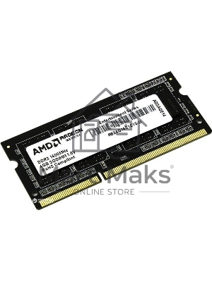 Оперативная память AMD Radeon R5, DDR3, 4Gb (1x4Gb), 1600MHz, CL11, SO-DIMM