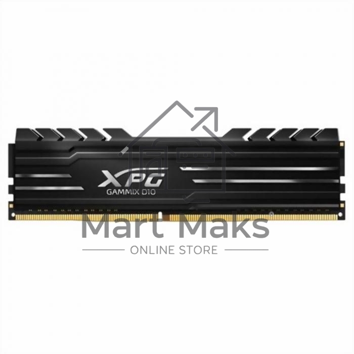 Оперативная память XPG Gammix D10, DDR4, 8GB (1x8GB), 3200MHz, CL16, UDIMM, с радиатором, черный