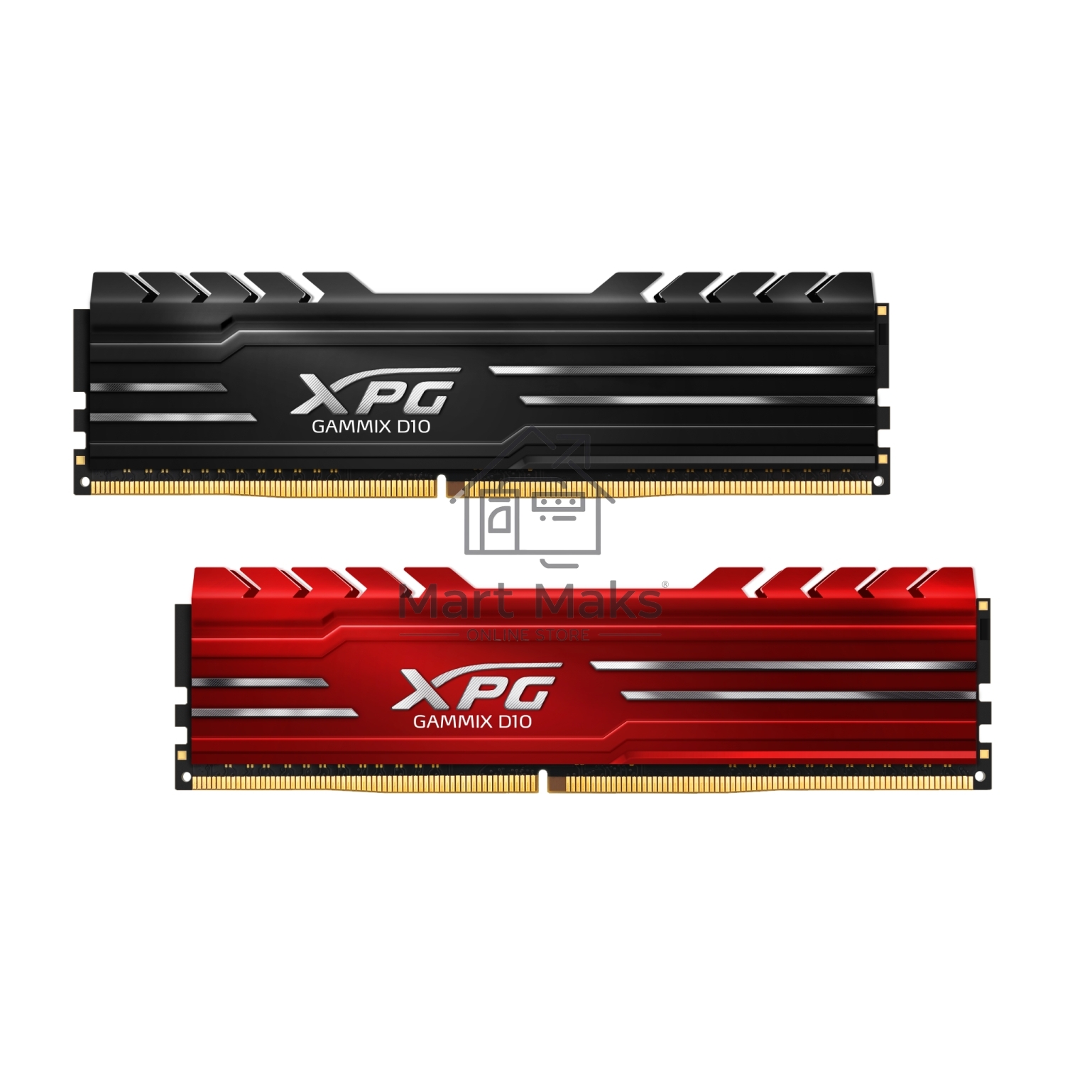 Оперативная память XPG Gammix D10, DDR4, 32GB (2x16GB), 3600MHz, CL18, UDIMM, с радиатором, черный