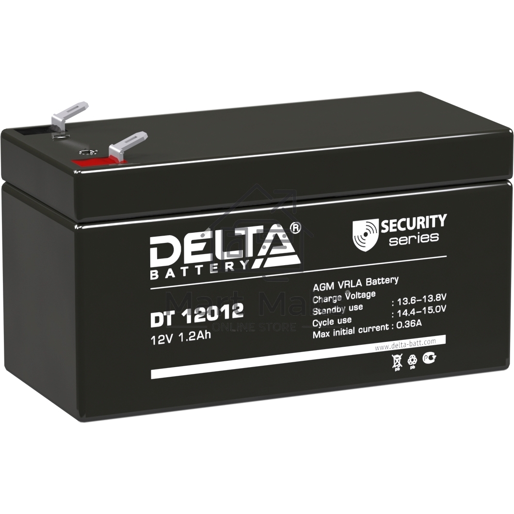Батарея Delta DT 12012 (12V, 1.2Ah)
