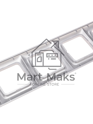Рамка 5-я DEA горизонтальная Серебряный металлик KRANZ