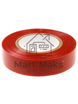 Изолента Сибртех ПВХ, 19 мм х 20 м, красная