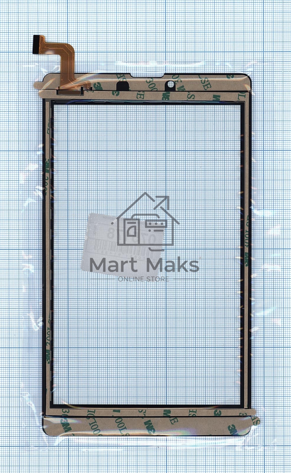 Сенсорное стекло (тачскрин) PX070177A241, черное