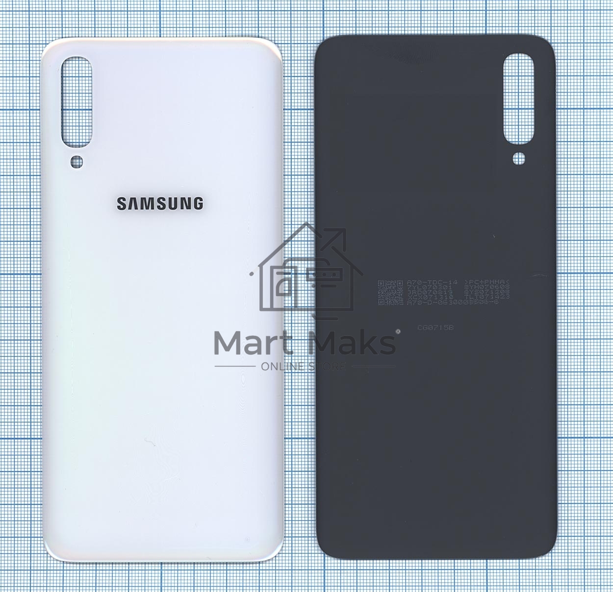 Задняя крышка для Samsung A705F Galaxy A70 (2019) белый